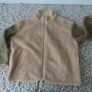 gronkulle Lu - Sage x Tan sherpa jacket sz 3 NWT $235